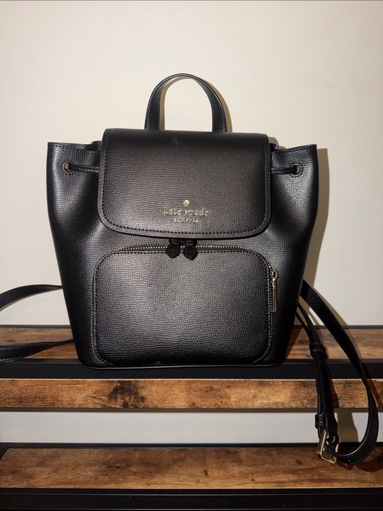 kate spade Black Leather Small Backpack